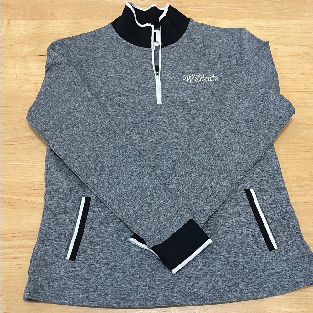 Gray FootJoy Women's Quarter-Zip Top
